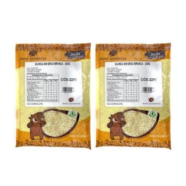 Imagem de Kit 2 Quinoa Branca Grão Tainá Alimentos 400g