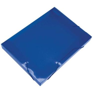 Imagem de Pasta ABA Elastica Plastica Oficio 40MM Azul SOFT PCT.C/10 - Polibras