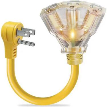 Imagem de Extensão Elétrica ROÉKO 30 cm com 3 Tomadas, Impermeável, para Uso Ext