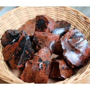 Imagem de Pedra Obsidiana Marrom Bruta - Proteção Absorve Energias Negativas - C