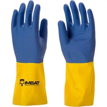 Imagem de Luva Latex Imbat Neoprene Am/Az 08
