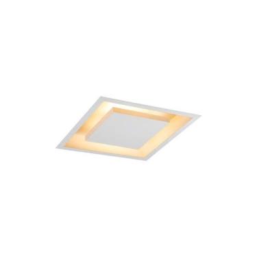 Imagem de Plafon Luminária Embutir Rebatedor E27 40x40 Branco 127/220v Branco - 
