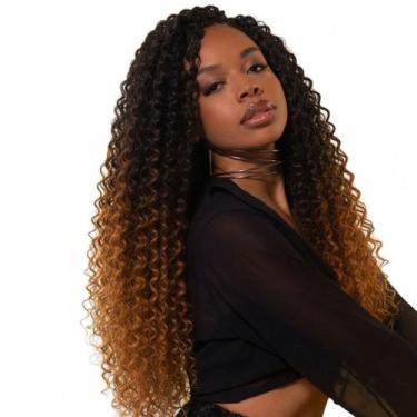Imagem de Cabelo Crochet Rubi Sintético 70cm Preto/Mel Escuro - Black Beauty, 1B
