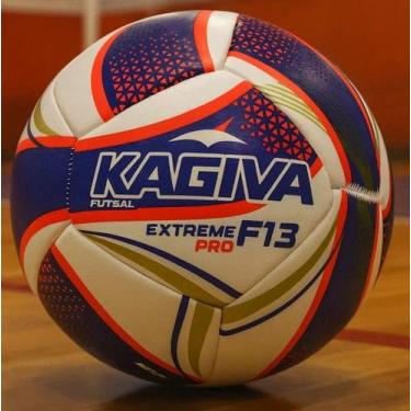 Imagem de Bola kagiva futsal f13 extreme pro infantil sub 13 kit com 06 bolas or