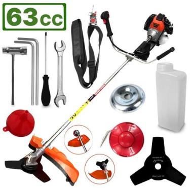 Imagem de Roçadeira Gasolina 2 Tempos 63cc 2.2hp Evald Premium