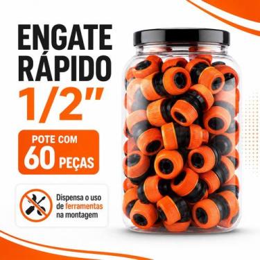 Imagem de Emenda para Mangueira ½ Pote Com 60 Peças Force Line