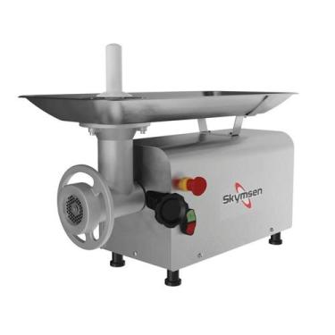 Imagem de Moedor de Carne Industrial Boca 10 Skymsen PS-10 Motor 0,5 CV com Gabi