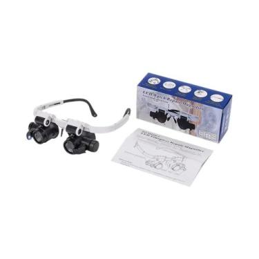 Imagem de Lupa de Cabeça com LED e Múltiplas Lentes, Confortável para Uso Prolon
