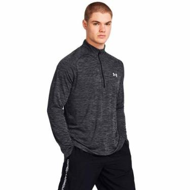 Imagem de Blusa Under Armour Tech Textured 1/2 Zipper, GG, Preto