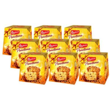 Imagem de 9 Mini Panettone Panetone Bauducco Frutas Cristalizadas 80g