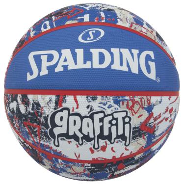 Imagem de Bola Basquete Spalding Graffiti, Azul e branco, 7