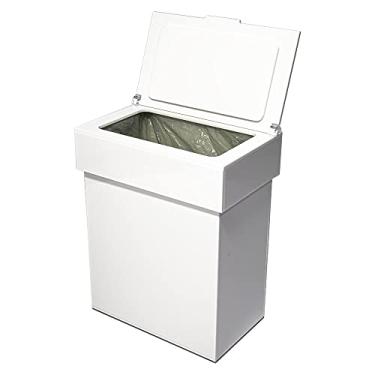 Imagem de Lixeira Acrílico 6 Litros com Tampa e Abertura Horizontal