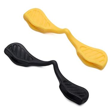 Imagem de Mryok 2 pares de protetores de nariz de substituição para óculos de sol Oakley Radar EV Path XS OJ9001 - Amarelo e preto
