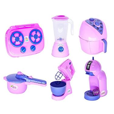 Imagem de Brinquedo de Menina Cozinha Completa Infantil Kit Panelinhas