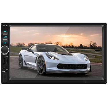Imagem de 7 polegadas touch screen carro mp5 player no traço navegação gps estéreo 2 din no traço bluetooth rádio fm 1080 p receptor de vídeo suporte usb/sd/tf/AV-IN