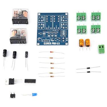 Imagem de Módulo de circuito regulador de tensão de relé duplo placa de proteção de alto-falante kit DIY kit AC 12-24V