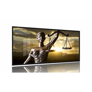 Imagem de Quadro decorativo Escritórios - Advocacia - 130x60 Moldura Preta 2x2