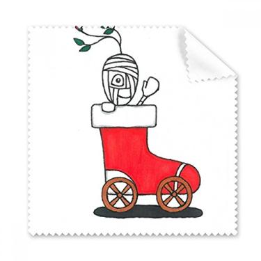 Imagem de Horus Pano de limpeza de folhas de trenó de Natal, limpador de óculos, 5 peças