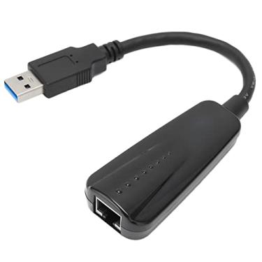 Imagem de Adaptador USB para Ethernet, 10/100/1000M USB 3.0 para RJ45 LAN ABS Adaptador de Rede Compatível para para Linux para OS X