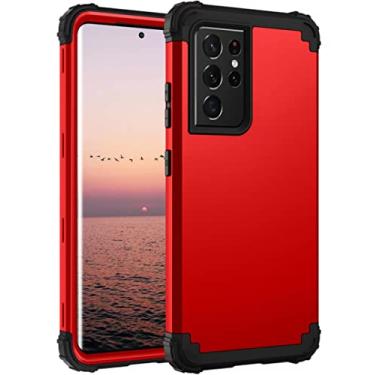 Imagem de Capa protetora resistente resistente à prova de choque para Samsung Galaxy S21 Plus Note 20 Ultra S20 FE S22 5G, vermelha, para S10E