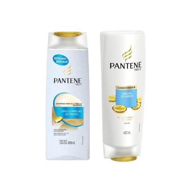 Imagem de Kit c/ Shampoo + Condicionador Pantene Brilho Extremo 400 ml