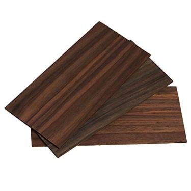 Imagem de LoveinDIY 3 peças marquetaria de placa de cabeça de folheado de cabeça de jacarandá para guitarra clássica acústica