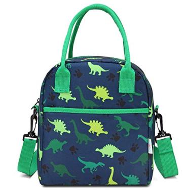 Imagem de Lancheira para Crianças, VASCHY Bolsa de Almoço Leve com Isolamento para Menino Menina Escola Creche Jardim de Infância,Dinossauro