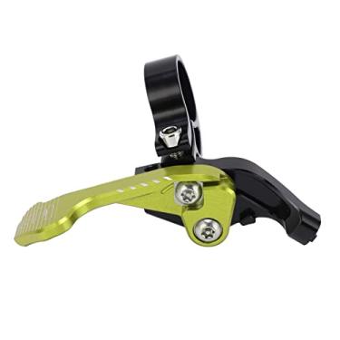 Imagem de 01 02 015 Controlador de tubulação de assento de elevação de bicicleta, resistente ao desgaste, interruptor telescópico de selim para bicicleta (preto verde)