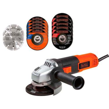 Imagem de Esmerilhadeira Angular Black+Decker G720K12 4 - 1/2&quot; Com Maleta e 12 Discos 820W