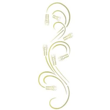 Imagem de Stencil de Acetato para Pintura OPA Simples 10 x 30 cm - 1988 Arabesco Trigo