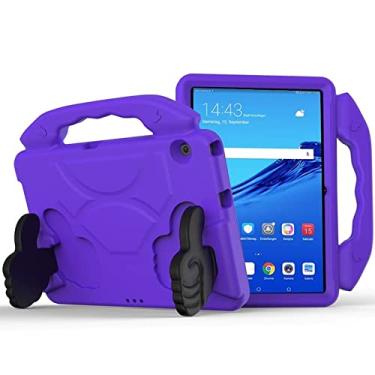 Imagem de Acessórios para tablets Para Huawei Mediapad T5 10,1 polegadas EVA Crianças Falling Prova Protective Shell com suporte de polegar