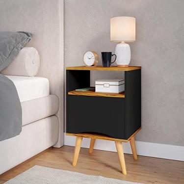 Imagem de Mesa de Cabeceira com gaveta e Nicho Jade Branco - Lojas Callas