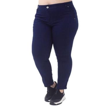 Imagem de Calça Jeans Midi Básica  Plus Size Feminina Biotipo