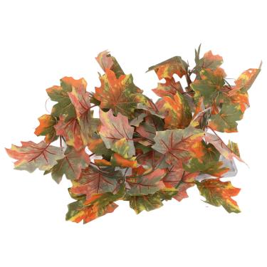 Imagem de luz de corda decorativa de 7,Luz de corda de folhas de bordo,2 pés 20 LED, luz de licença de outono de colheita de guirlanda de bordo, luz quente decoração de outono para o Dia de Ação de Graças do D