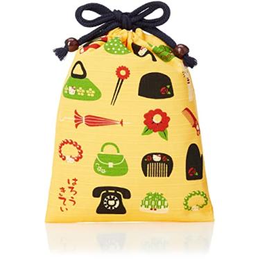 Imagem de Bolsa de cordão Hello Kitty Shantung, aprox. 7,9 x L 15,7 cm (20 x 15,8 cm), Acessório japonês