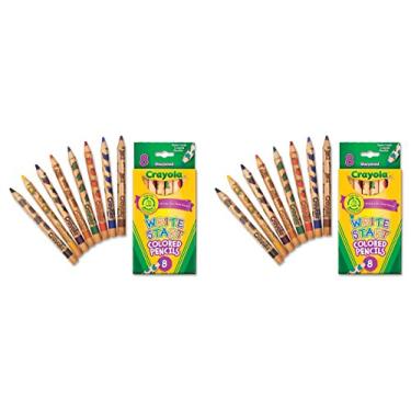 Imagem de Lápis de cor Crayola Write Start, pacote com 8, 2 pacotes