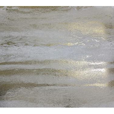 Imagem de Papel de Parede Kan Tai TNT Textura Formas Abstratas Cinza, Dourado Coleção White Swan