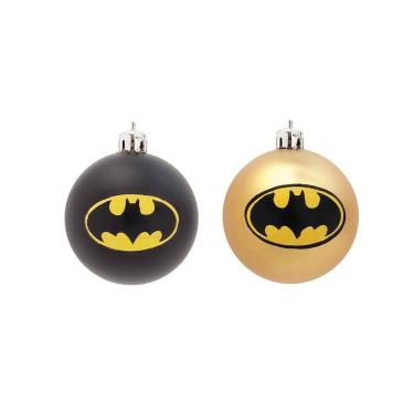 Imagem de Kit 6 Pçs Bolas Batman Preto/dourado 8cm 1924527