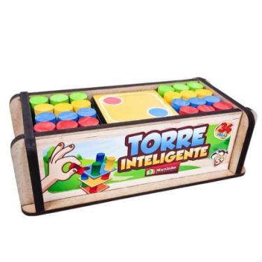 Brinquedo Jogo Madeira Educativo Torre Empilhar Animais em Promoção na  Americanas