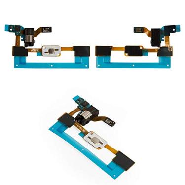Imagem de Peças de reparo de cabo flexível compatíveis com Samsung J500F/DS Galaxy J5, (botão de menu, conector de fone de ouvido, com componentes)