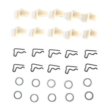 Imagem de lingueta de arranque,Conjunto de 10 linguetas de arranque para motosserra, com mola, clipe, para aparador STIHL TS400 TS410 TS420 TS480i TS500i serras de corte 000019‑7200