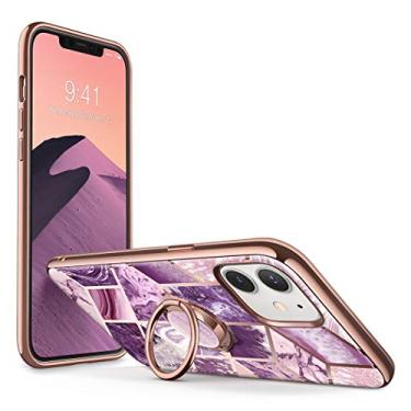 Imagem de i-Blason Capa Cosmo Snap projetada para iPhone 12/iPhone 12 Pro de 6,1 polegadas (versão 2020), fina com suporte de anel giratório de 360° integrado, suporta suporte para carro (Ameth)