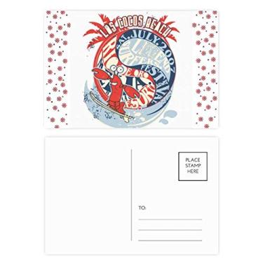Imagem de Cartão postal World Beach Lagosta Marine Organismo Natal Flor Celebração Cartão Postal Blessing