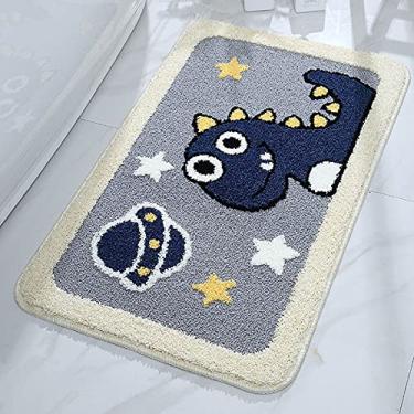 Imagem de jia cool Tapete de banheiro antiderrapante cobertor de banho lavável fofo com desenho infantil (49,6 x 81,5 cm)