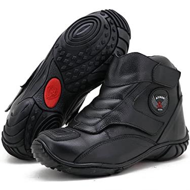 Imagem de BOTA MOTOCICLISTA CANO CURTO COURO 270 PRETO (45, 270 PRETO)