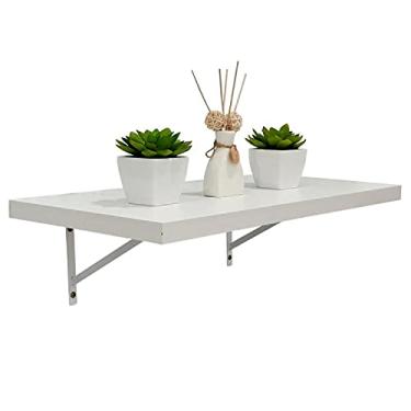 Imagem de Prateleira 40 x 20cm Branco Espessura 25mm Mão Francesa