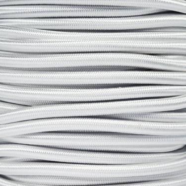 Imagem de Corda elástica Paracord Planet 1/4 polegadas com – Escolha entre 10, 25, 50 e 100 pés, feita nos EUA, 25 X PAR-14SC-WHITE-_WAY17, Branco, 25 Feet