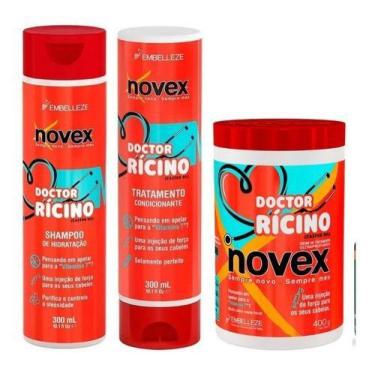 Imagem de Kit Novex Doctor Rícino Shampoo+ Condicionador + Mascara De Tratamento