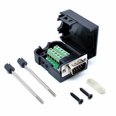 Imagem de Módulo de sinal de conector de terminal Oiyagai DB9 macho 9 pinos para parafuso, Male-Screw