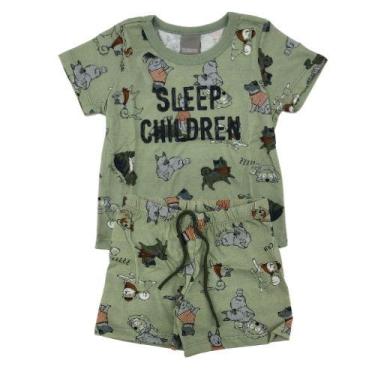 Imagem de Pijama Infantil Camiseta E Bermuda 85455 - Malwee Carinhoso